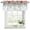 White Light Green Coral Pink, variant on Watercolor Roses Curtain Valances for Windows, Kitchen Valance Window Treatments Panel 2 Pack, Spring Flowers Leaves Butterflies Beige Rod Pocket Short Curtains for Bathroom Bedroom 54 x 18 Inch