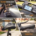 thumbnail image 3 of 26" Electric Bike for Adults, 500W E-Bike with 48V 7.8Ah Battery, 19.8MPH 7-Speed, Front Suspension, Dual Disc Brakes, UL2849 Certified, White, 3 of 9