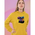 thumbnail image 2 of Live With Pride Colorful Banner Hoodie Women -Smartprints Designs, Female x-Large, 2 of 4