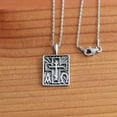 thumbnail image 2 of Alpha Omega & St Andrew Cross Sterling Silver Pendant - 18 Inch Chain, 2 of 2