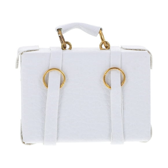 Mini maleta vintage en miniatura, juguete para niños, mini accesorio para la casa.