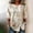 Beige, variant on Zysthvn Tunic Women's Tops Boho Plus Size Floral 3/4 Sleeve Womens T Shirt Crew Neck Drawstring