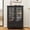 Black, variant on LJAN 36'' Tall Storage Cabinet with Glass Doors for Living Room,Small Cabinet ,Small Floor Buffet Cabinet ,with Drawer and Glass Doors for Dining Room