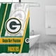 thumbnail image 2 of Cortinas opacas impermeables personalizadas del equipo de fútbol de los Packers, cortinas impermeables, cortina de ducha para baño, cortina de ducha para el hogar antialtas temperaturas, 72 x 72, 2 of 8