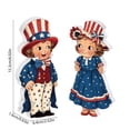 thumbnail image 3 of HCBY Blue PVC Patriotic Table Ornament Waterproof Three Dimensional Centerpiece Durable Shatterproof Desktop Decor for Memorial Day Independence Day, 3 of 6