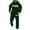 Green, variant on Men Sweatsuits 2 Piece Set Letter Print Casual Hoodies Sweatshirt And Joggers Sweatpants Set Loose Street Fall Sport Suit Sets Winter Clothes Outfits