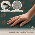 thumbnail image 6 of ODIKA 6'x9' Washable Area Rug Non-Slip, Chair-Friendly, Woodland Vintage Hunting Prints Pinecone Antler Border Cabin for Dining Room, Under Table, Office Décor, 6 of 7