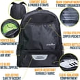 thumbnail image 2 of Athletico Youth Soccer Bag - Soccer Backpack & Bags for Basketball, Volleyball & Football | Includes Separate Cleat and Ball Compartments (Black), 2 of 9