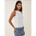 thumbnail image 3 of Fitted Crew Neck Knitted Top with Buttons, 3 of 6