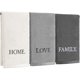 thumbnail image 1 of wonima01 3 Pcs Farmhouse Decorative Hand Towels for Bathroom and Kitchen Rustic Embroidered 100% Cotton Hand Towels Decorative Set for Boho Bathroom Decor (Gray,Home Love Family), 1 of 1