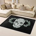 thumbnail image 1 of DouZhe Death Skeleton Brain Hands Pattern Area Rugs Non-Slip Machine Washable Floor Mat, Modern Style Carpet Doormat, 63x48 inches, 1 of 6