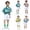 Green, variant on Boys Casual Outfit Set with Short Sleeve Tee, Casual Shorts & Socks, Cute Sailor-Inspired Look for Playdates, Weddings & Summer Vacations Green 6-7 Years