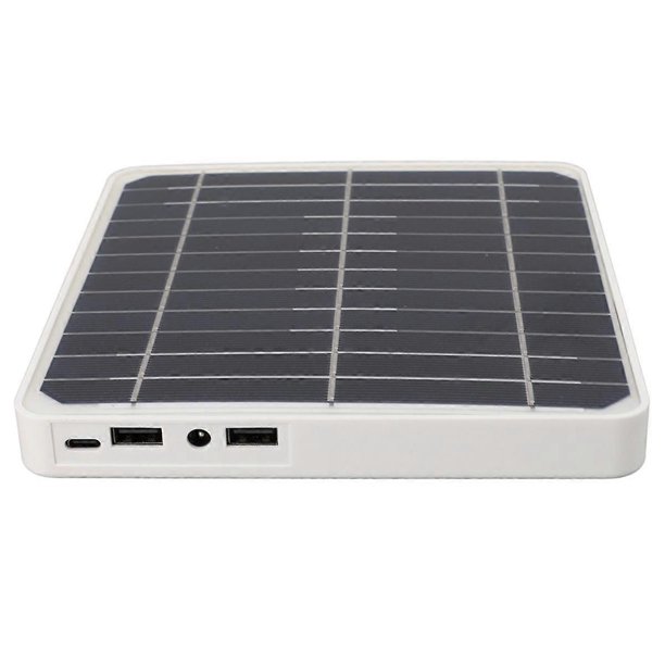 Waterproof Solar Panel Kit 20W Portable Solar Charger with 2 USB Outdoor Battery Powered for Camping with Mounting Rack