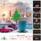 thumbnail image 1 of Gwong Decoración hogareña Navidad Lindo árbol de dibujos animados Santa Snowflake Elk Ventana Etiqueta Etiqueta Decoración de Navidad Gwong 21029219, 1 of 7