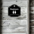 Heritage Plus Restroom Wall or Door Sign Home Decor Large