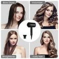 thumbnail image 6 of JingChun Ionic Hair Dryer Professional Negative Ions Hair Blow Dryer with 1 Nozzles , Foldable Blow Dryer for Home, Travel, Salon Use, 6 of 8