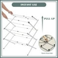 thumbnail image 3 of Kingrack Clothes Rack, Expandable Steel Laundry Drying Racks, White, 3 of 7