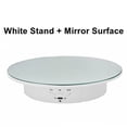 thumbnail image 2 of Youkk Electric Rotation Display Stand Adjustable Three Modes Live Dynamic Rotating Table Props Wear-resistant Display Support White/Mirror, 2 of 8