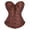 Coffee, variant on SBYOJLPB Women's Shapewear Corset Wedding Dress Bottoming Underwear Body Sculpting Gothic Vest Court Corset Corset Pink 10(XL)