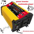 thumbnail image 3 of Inversor De Corriente Para Coche De 12V-110V Y Reproductor Multimedia, Usb Dual + Enchufe De Ca, Convertidor De Energía Automático, Radio Mp3 Multiusos Para Viajes De Camping Monstrate  VI005067-00, 3 of 7
