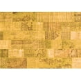 thumbnail image 1 of Ahgly Company Indoor Rectangle Patchwork Orange Transitional Area Rugs, 6' x 9', 1 of 1