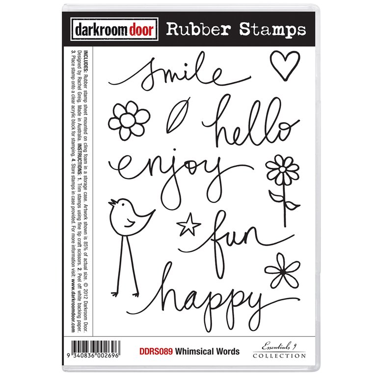 Rubber Stamp Set - Happy Birthday - Darkroom Door  Birthday rubber stamps,  Rubber stamp sheet, Card making stamp