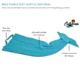 thumbnail image 3 of Catalonia Adult Knitted Mermaid Tail Blanket with Anti-Slip Neck Strap Soft Snuggie Throw All Seasons Sleep Bag 66.5” x, 3 of 5