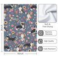 thumbnail image 3 of 2 Pcs Funny Kitchen Towels,Border Collie Dog and Flower Florals Microfiber Dish Towels,Kitchen Tea Towels,Kitchen Towel Set (18" X 26"), 3 of 3