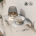 thumbnail image 3 of Danpoo Small Floating Shelf for Wall Storage, Mini Display Shelf for Collectibles, Metal Wall Shelf for Bathroom/Living Room/Kitchen/Bedroom(Silver, 8"), 3 of 14