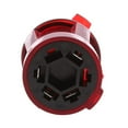 thumbnail image 4 of Round To 4 Pin Flat Trailer Wire Light Power Adapter Plug With Dust Cap, 4 of 8
