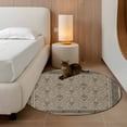 thumbnail image 2 of Small Round Rug 3Ft Washable Non-Slip, Beige Boho Circle Area Rugs for Living Room Bedroom, Vintage Floral Abstract Art Ethic Tribe Indoor Floor Mats Carpet Runner for Home Decor, 2 of 8