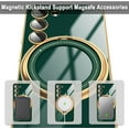 thumbnail image 3 of for Samsung Galaxy S23 Case with Magnetic Ring Holder [Compatible with Magsafe] [Built-in Camera Lens Protector] Glitter Electroplated Gold Sides Shockproof Case for Galaxy S23 Green, 3 of 12