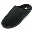 thumbnail image 2 of SLM Men's Bedroom Slippers Non Skid Fur Lined House Shoe  Slides, 2 of 5