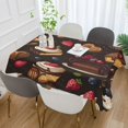 thumbnail image 2 of Yayeee Tablecloths 60" x 60" Rectangle Wrinkle Resistant Party Table Cover, Chocolate Cakes, 2 of 8
