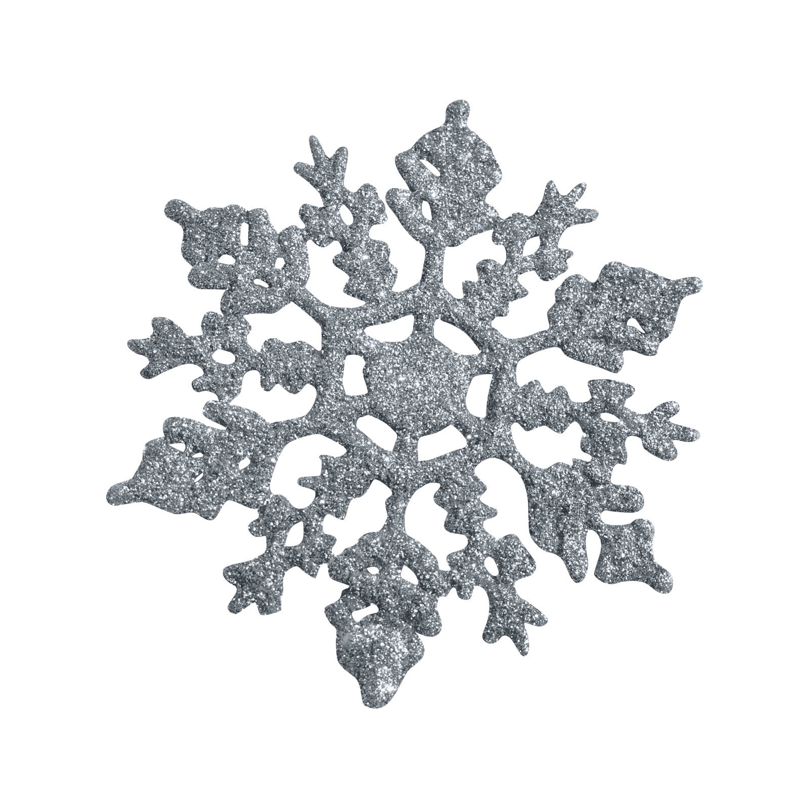 Silver Snowflake Christmas Decoration Covered Bright Glitter Silver Glitter  Texture Snowflake Isolated Xmas Ornament Silver Snow With Bright Sparkle  Stock Illustration - Download Image Now - iStock