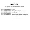 thumbnail image 2 of Transit Auto Front Rear Disc Brake Rotors and Semi-Metallic Pads Kit for Car BMW 640i xDrive Gran Coupe 535i K8F-103583, 2 of 11