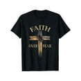 thumbnail image 2 of Faith Over Fear Christian Cross Religious For Men Women T-ShirtFather's Day, Mother's Day, New Year,Camisetas de verano para mujer, manga corta, cuello redondo, casual, lindo, con gráficos, camisetas, 2 of 8