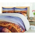 thumbnail image 5 of Ambesonne United States Duvet Cover Set, St. Augustine, 2-Calking, Orange Blue Coral, 5 of 7