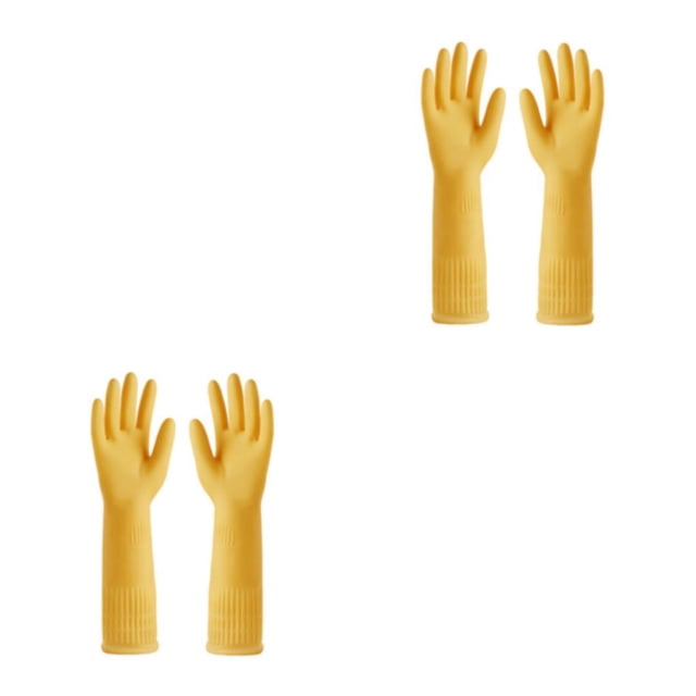 Guantes de goma Yuarrent utensilio de cocina impermeable multiusos Rojo Amarillo S M L