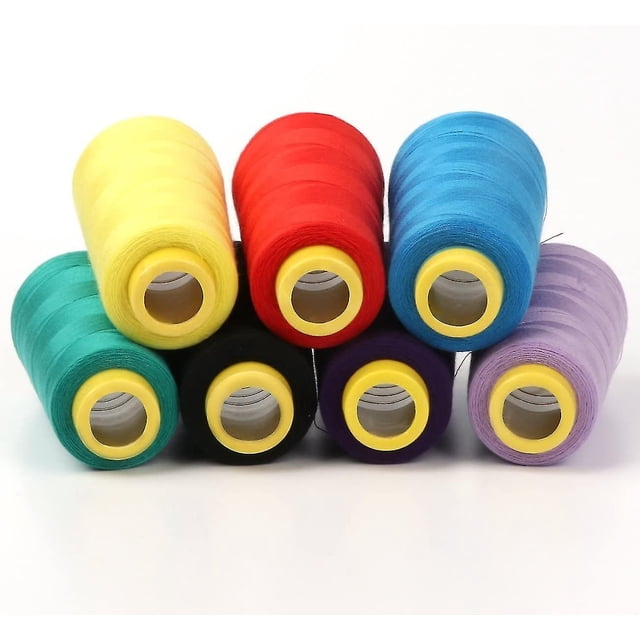 12 bobinas de hilo de coser poliester para maquina de coser 18000 metros