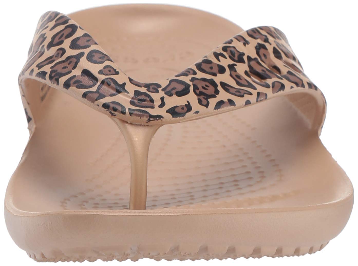 crocs kadee leopard print flip flop