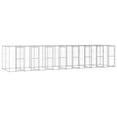 thumbnail image 1 of vidaXL Outdoor Dog Kennel Galvanised Steel 19.36 m², 1 of 4