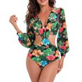 thumbnail image 1 of Bikini De Una Pieza Summer Lady Bikini de una pieza Elegante traje de baño delgado con cuello en V Ropa de playa (Verde XL) Cgtredaw Para estrenar, 1 of 1