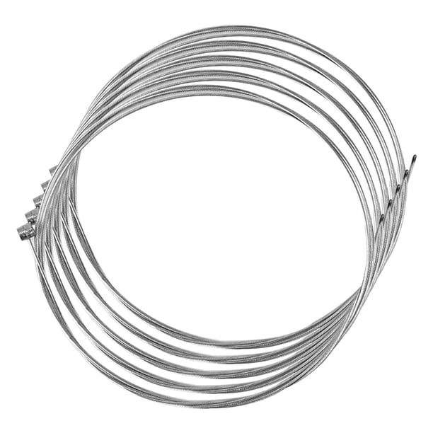 Eigraketly Paquete de 5 cables de bicicleta, bicicletas de montaña galvanizadas, desviador de ciclismo de carretera, accesorios de piezas de Ciclismo Línea de freno trasero