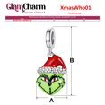 thumbnail image 2 of Charm navideño personaje verde VentDepot MXXWO-001 1 Pieza Plata S925 Chapa, 2 of 2