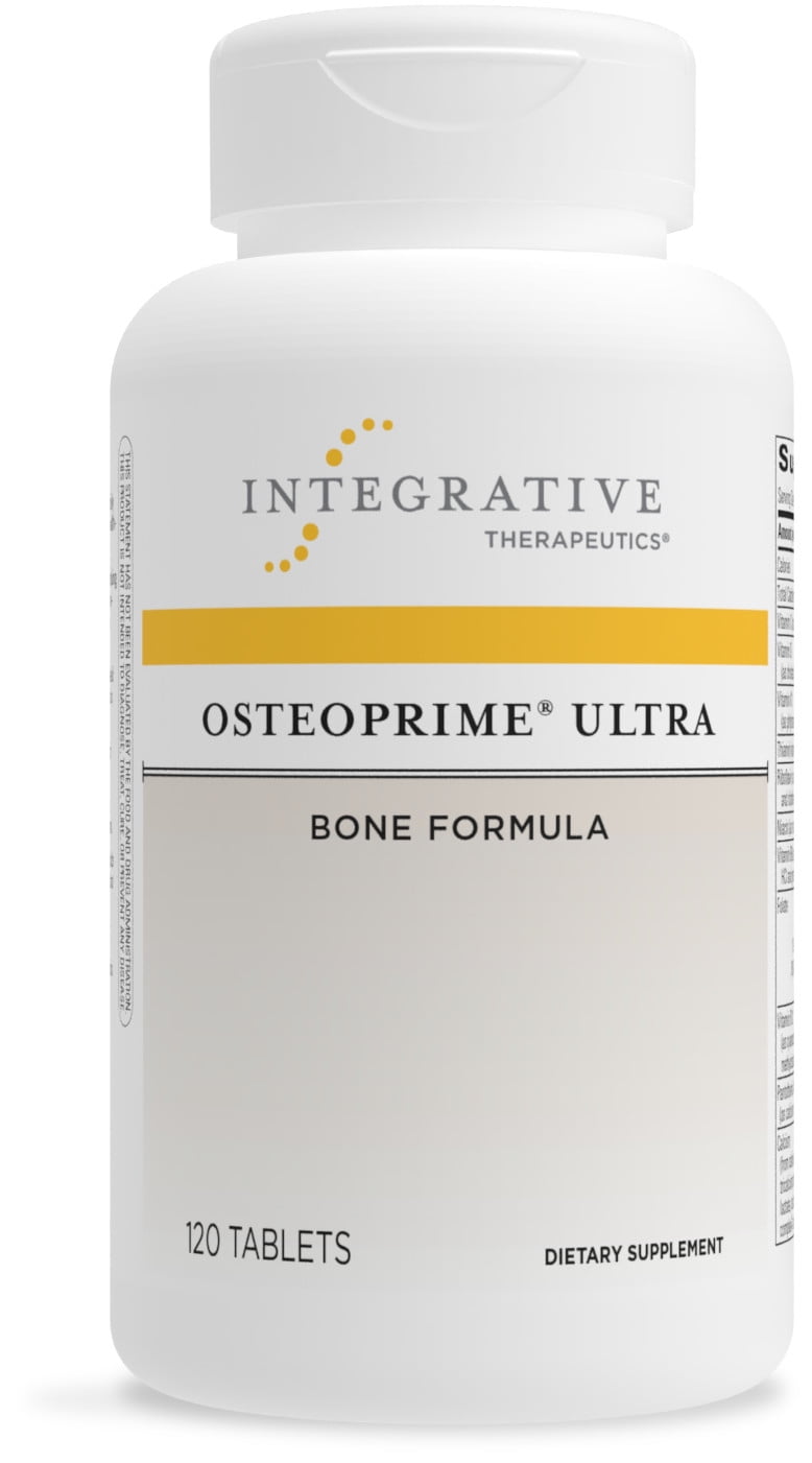 Integrative Therapeutics OsteoPrime Ultra - Comprehensive Bone Health Formula - Supplement to Support Calcium Absorption* - With Vitamin C, Magnesium, Zinc and Niacin - Dairy Free - 120 Tablets