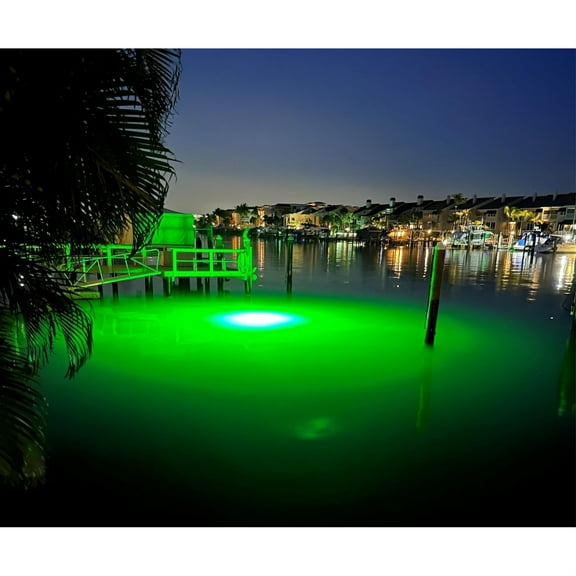 Green Mega-Watt Underwater LED Lighting System (80 foot power cord)