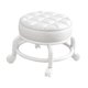 thumbnail image 1 of Taburete de pedicura redondo con asiento bajo giratorio de 360 degree, resistente y cómodo. blanco, 1 of 9