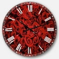 thumbnail image 1 of DesignArt Horloge Murale Grande Rose Rouge d'Hiver, 1 of 2