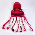 thumbnail image 5 of ZSQDM Adult Halloween Party Tricky Funny Head Cover Crochet Yarn Hat Crochet Hat The Perfect Addition To Your Everyday Winter Wardrobe beanies Hat with Fan Bomber Hats Shot Bottles with Caps, 5 of 5